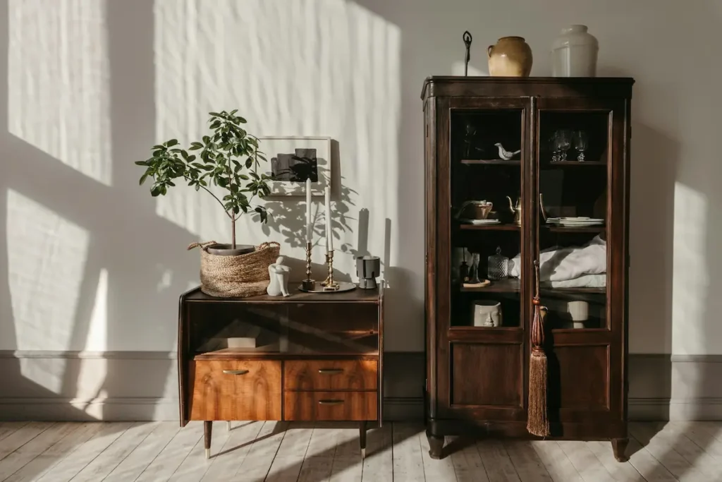 quiet luxury furniture with clean lines and minimalist design