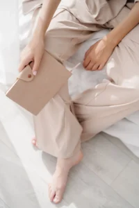 simple self-care habits with journaling and calm daily routine moment